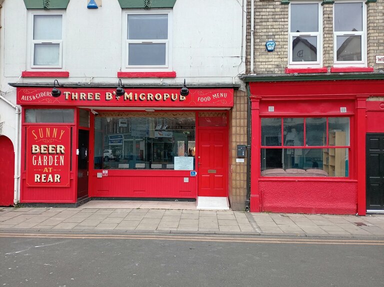 Exterior of Three B's Micropub New Wellington Road Premises, July 2026 Exterior of Three B's Micropub New Wellington Road Premises, July 2026