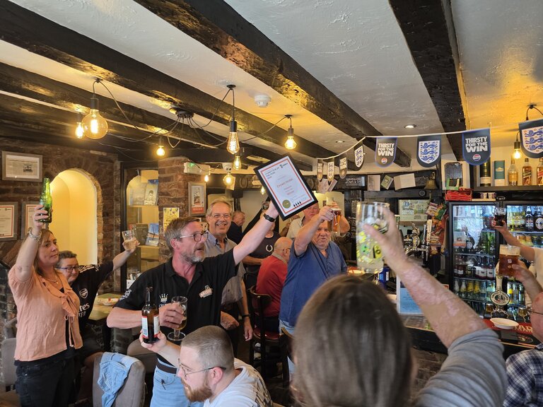 Presentation in the bar
