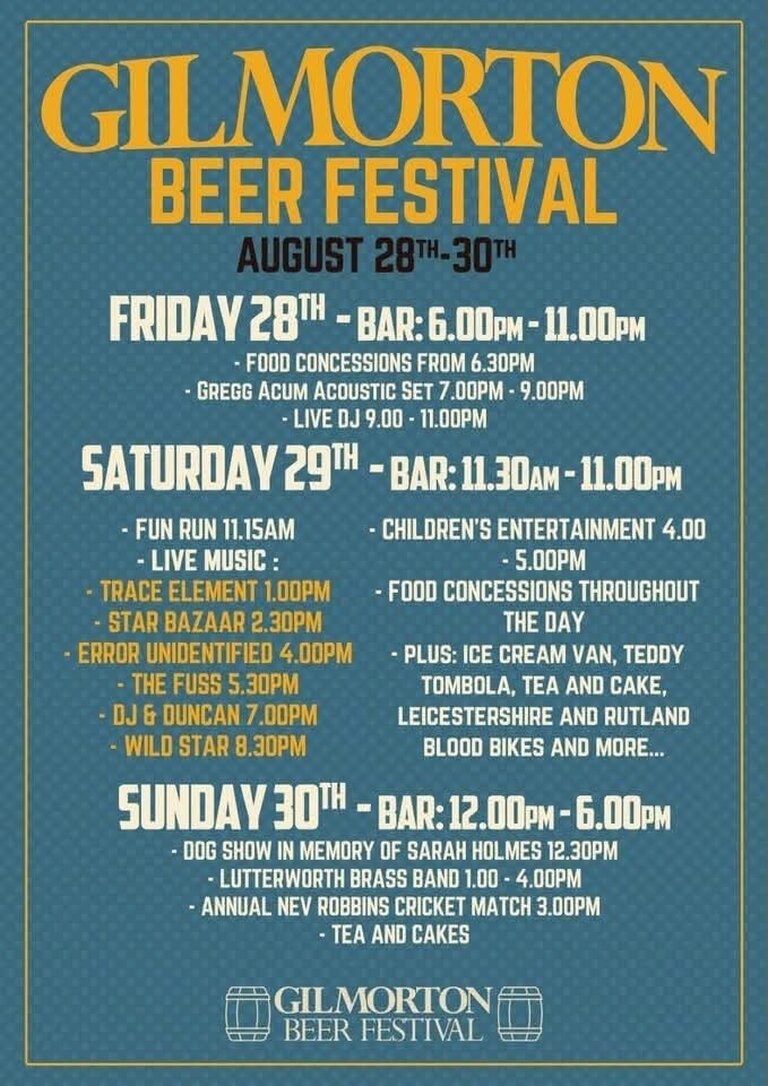 Gilmorton Beer Festival 2026