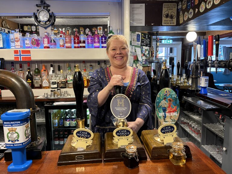 Lena Pennington. Landlady of The Old Ship Inn, Bridlington. Lena Pennington. Landlady of The Old Ship Inn, Bridlington.