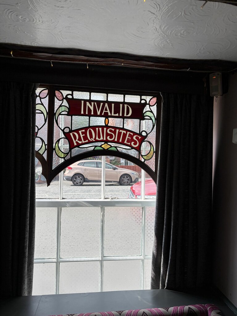 One of the unusual and intriguing windows at The Old Ship Inn, Bridlington Old Town. One of the unusual and intriguing windows at The Old Ship Inn, Bridlington Old Town.