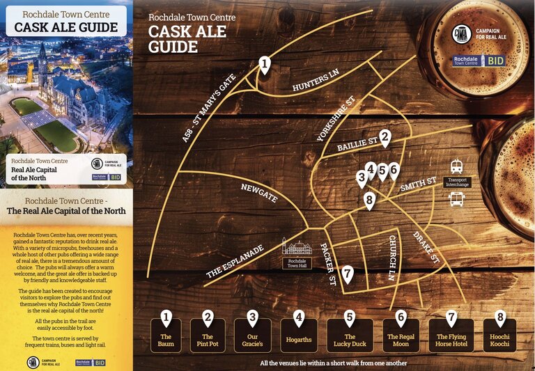 Rochdale BID Cask ale map & guide Rochdale BID Cask ale map & guide