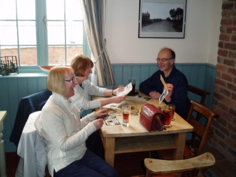 Tish, Ena and Nigel review the old press cuttings
