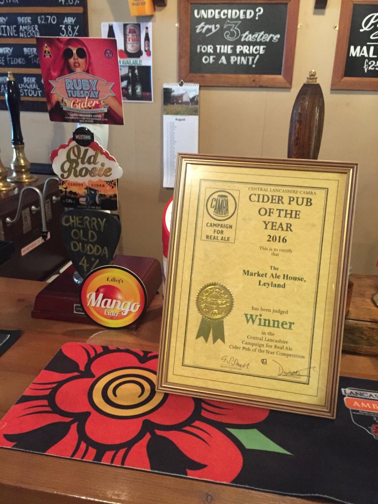 Cider POTY Certificate